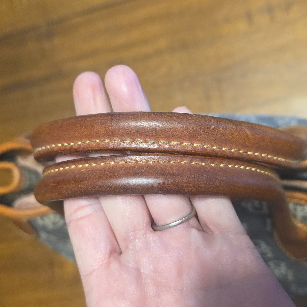 Dooney & Bourke Blue and Tan Shoulder Bag - Picture 10 of 16